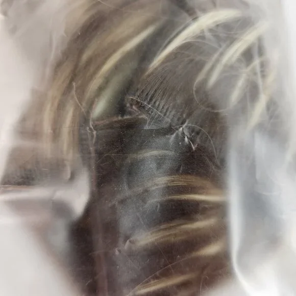 Hiara Hair Extension Womens Dark / Bleach Blonde Mix 14 Inches Unbranded NEW - Picture 3 of 8